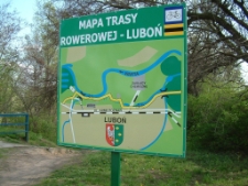 2004 - Mapa trasy rowerowej - Luboń