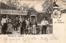 pocztówka - Gruss aus Zabikowo Gasthaus A. Cegiołka