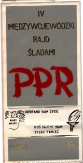 1979 - 4. Rajd śladami PPR - proporczyk