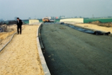 2000 - Autostrada A2 - budowa wiadukt Opłotki-kolejny etap